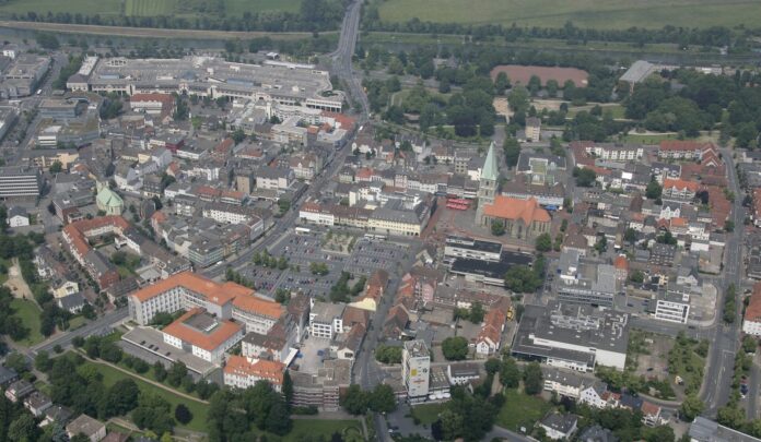 Hamm Luftbild Innenstadt 2007
