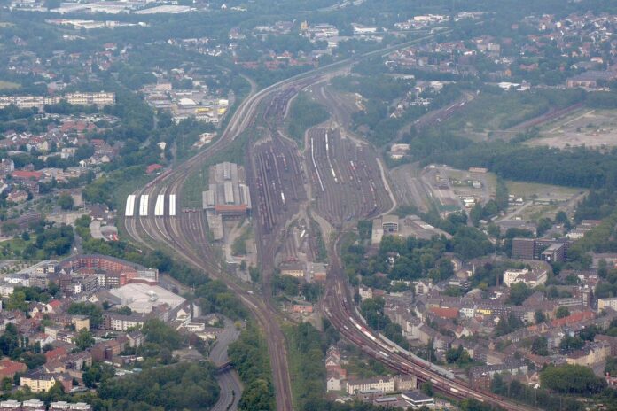 Luftbild Hauptbahnhof Wanne-Eickel
